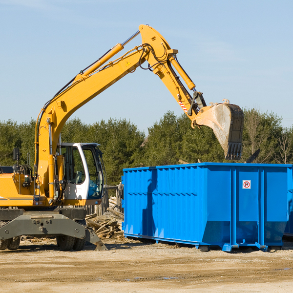 are there any restrictions on where a residential dumpster can be placed in Lowndes County